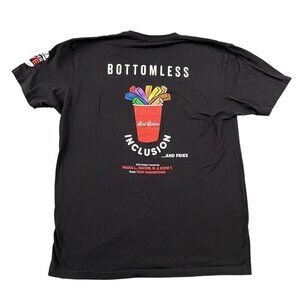 Red Robin T-Shirt Womens XL Bottomless Inclusion Fast Food Tee